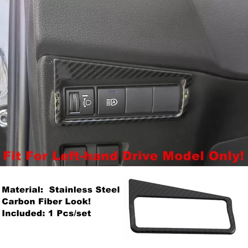 ABS Front Head Lights Headlight Switches Button Decoration Cover Trim For Toyota Corolla Cross  - 2025 Interior Accessories
