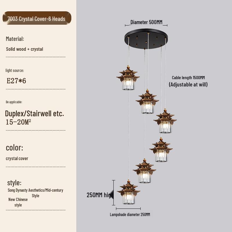 Zen Tea Room Pendant Light - Song Dynasty Style for Temples and B&Bs