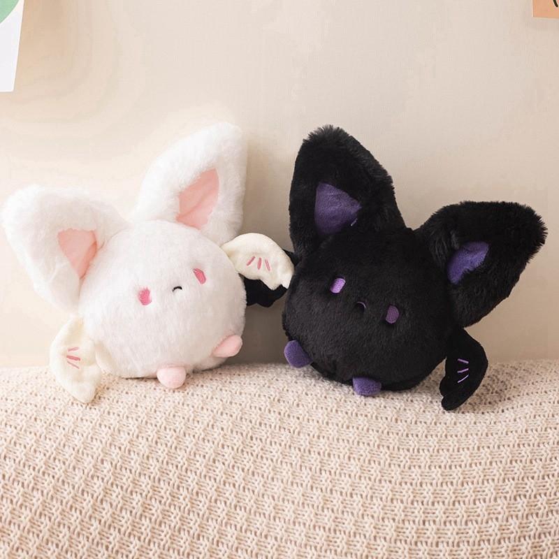 Round Bat Halloween Plush Toy Stuffed Animal Doll Bedroom Decoration 20cm Gift