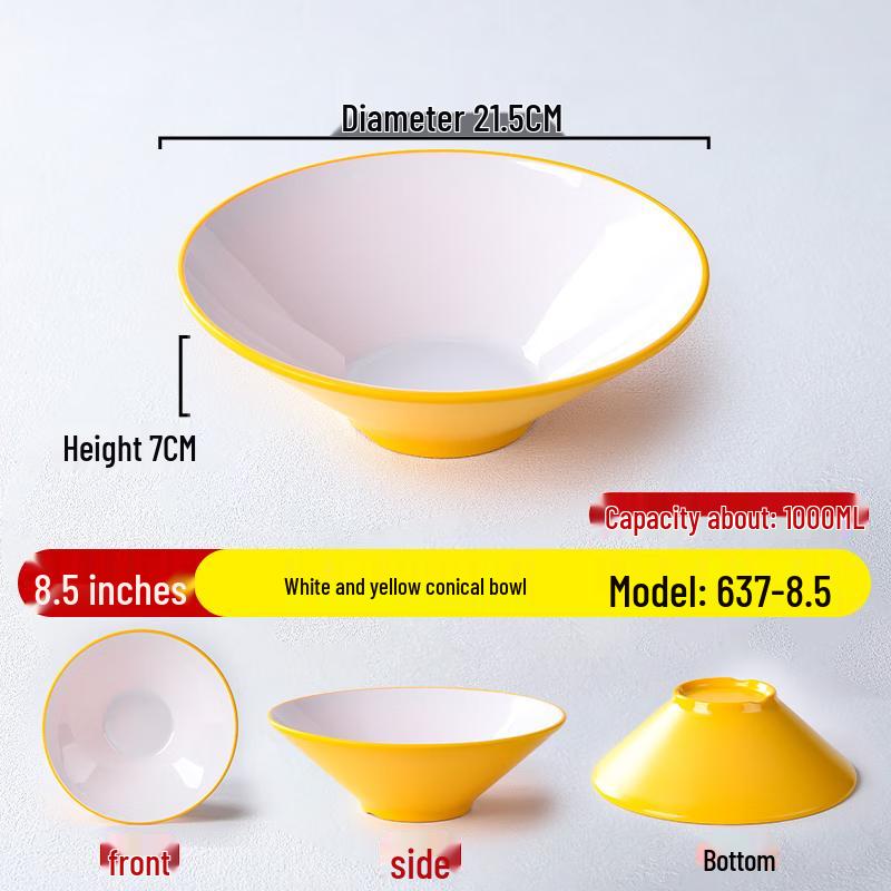 Nordic Style Melamine Ramen Noodle Bowl