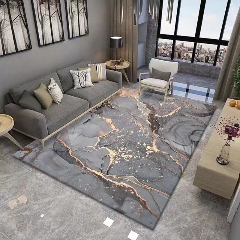 Living Room Carpet Nordic Coffee Table Sofa Ink Painting Artistic Conception Home Bedroom Bedside Carpet