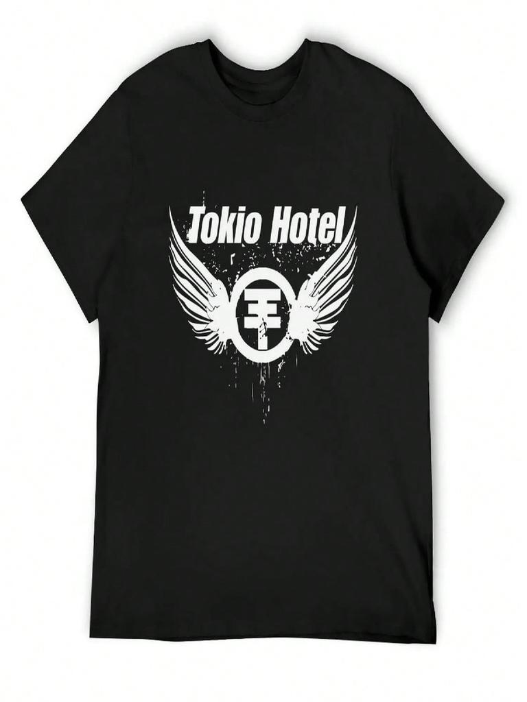 Tokio Hotel Merch Tokio Hotel Logo T-Shirt Blue Archive Boys Whites Anime Clothes Customizeds Mens T Shirts Pack