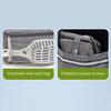 Travel Friendly Foldable Cats Litter Box with Waterproofed Fabric Easyly Clean Multipurpose Litter Box