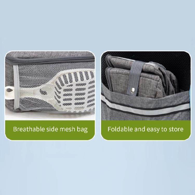 Travel Friendly Foldable Cats Litter Box with Waterproofed Fabric Easyly Clean Multipurpose Litter Box
