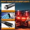 2PCS 1FT RGB LED Antennas With Warning Lights Antenna Led Bar Spiral Sequential Whip Light Off-road And UTV Accessories