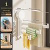 Swivel Towel Rack, 3-Arm Suction Cup Towel Holder, Thicken Aluminum Swing Out Towel Bar, Rustproof Space Saving Towel Hanger