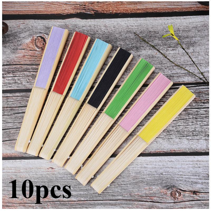 Vintage Style Paper Paddle Fans  - Elegant Foldable Handheld Fan for Wedding & Party Decor - Chic Cooling Accessory