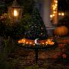 Halloween Witch Hat Decorative Garden Light with Ground Stake for Outdoor Yard Decor