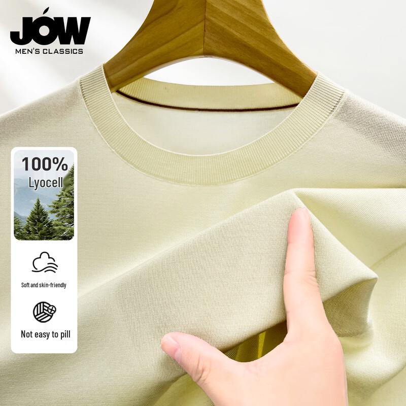 JOW Men's 100% Lyocell Round Neck T-Shirt