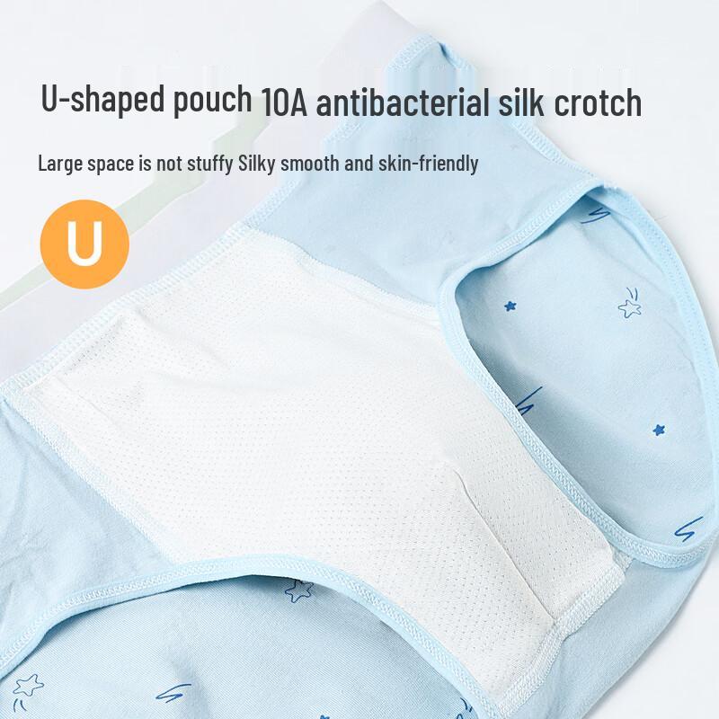 LANGSHA Teen Boys' 3-Pack Cotton Briefs