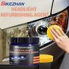 Autoscheinwerfer-Restaurations-Kit mit Heizwerkzeugen + Polierpaste, Komplettset Scheinwerferglas-Kratzentferner & Reparatursystem