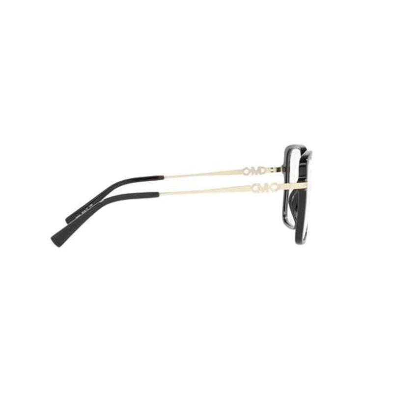 MICHAEL KORS Temples with English letters Alloy Irregular Optical Frame Women's Black