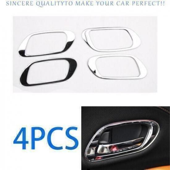 Для Honda HR-V Vezel 2016-2022 Хромированная Сталь Внутренняя Ручка Двери Рамка Замка Декоративная Накладка 4 шт.