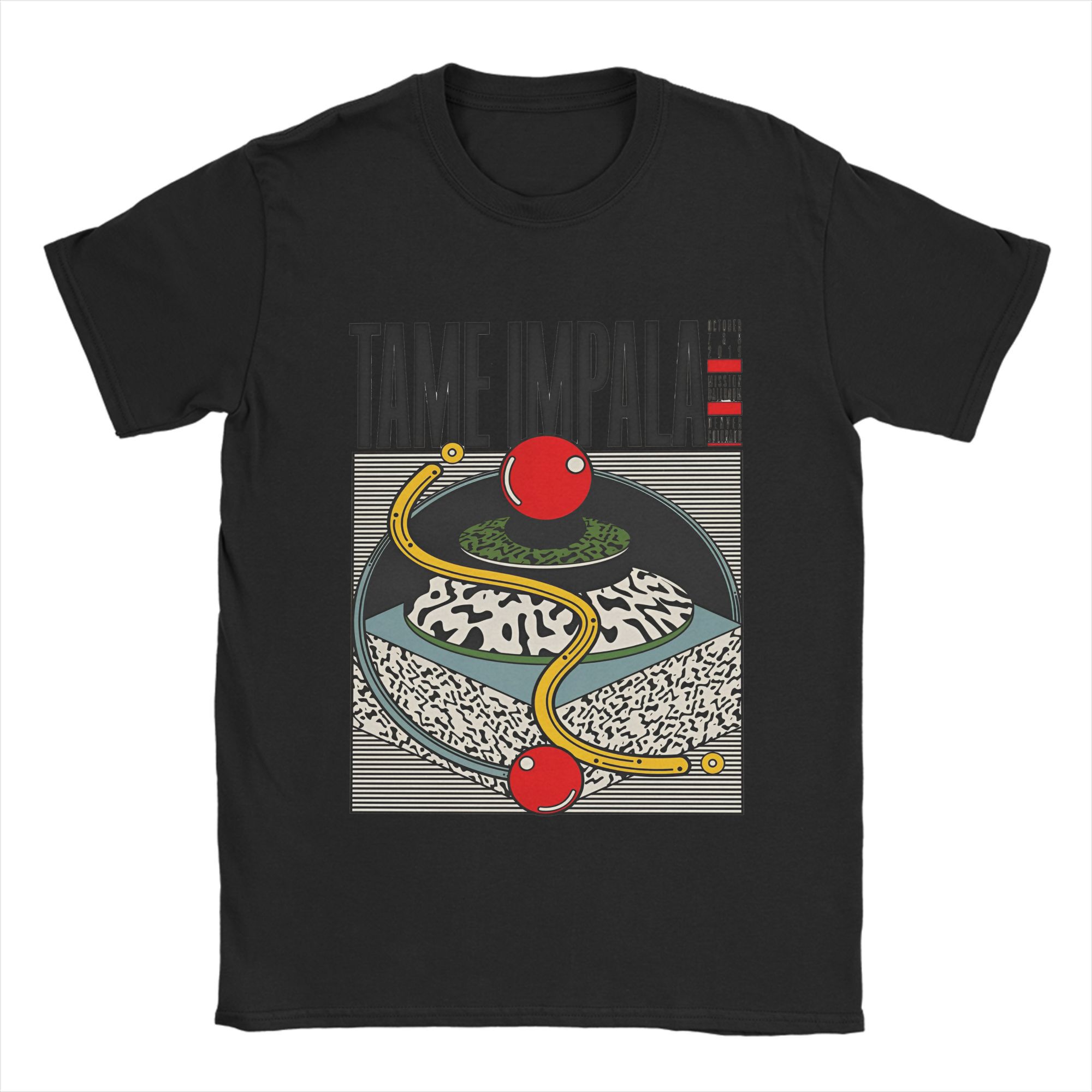 GUOYAN TOP Grappig Tame Impala T-shirt Heren Ronde Hals Puur Katoen T-shirts Pop Rock Korte Mouw Tees 4XL 5XL Tops L