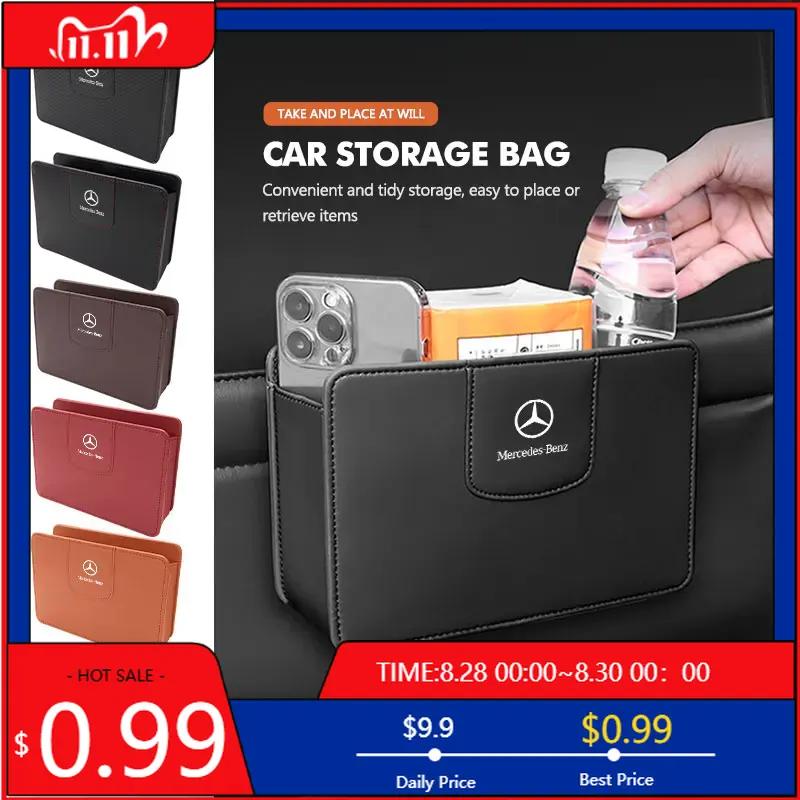 GLC GLB Car Side Seat Door Organizer Small Stuff Hanging Storage Bag For Mercedes Benz CLK GLC W212 C200 C300 W203 W204 W205 W1