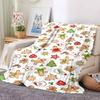 1Pc Christmas Holiday Icons Set Blanket Soft And Comfortable Casual Warm Camping Travel Christmas Halloween Gift M91740