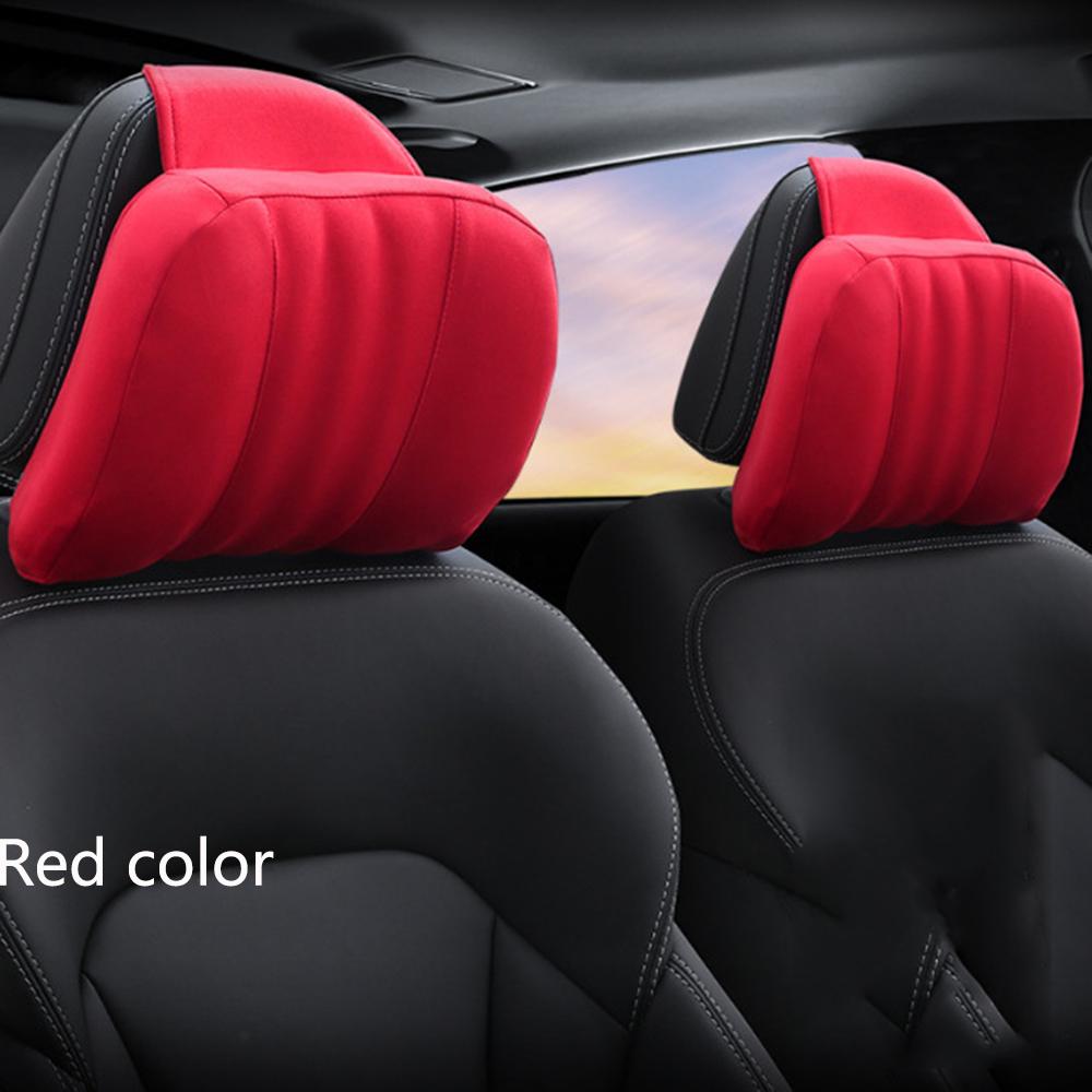 1PC Universal Car Neck Headrest Pillow Ultra Soft Adjustable Pillow For Mercedes Benz  Auto Seat Head Support Neck Car Accessory
