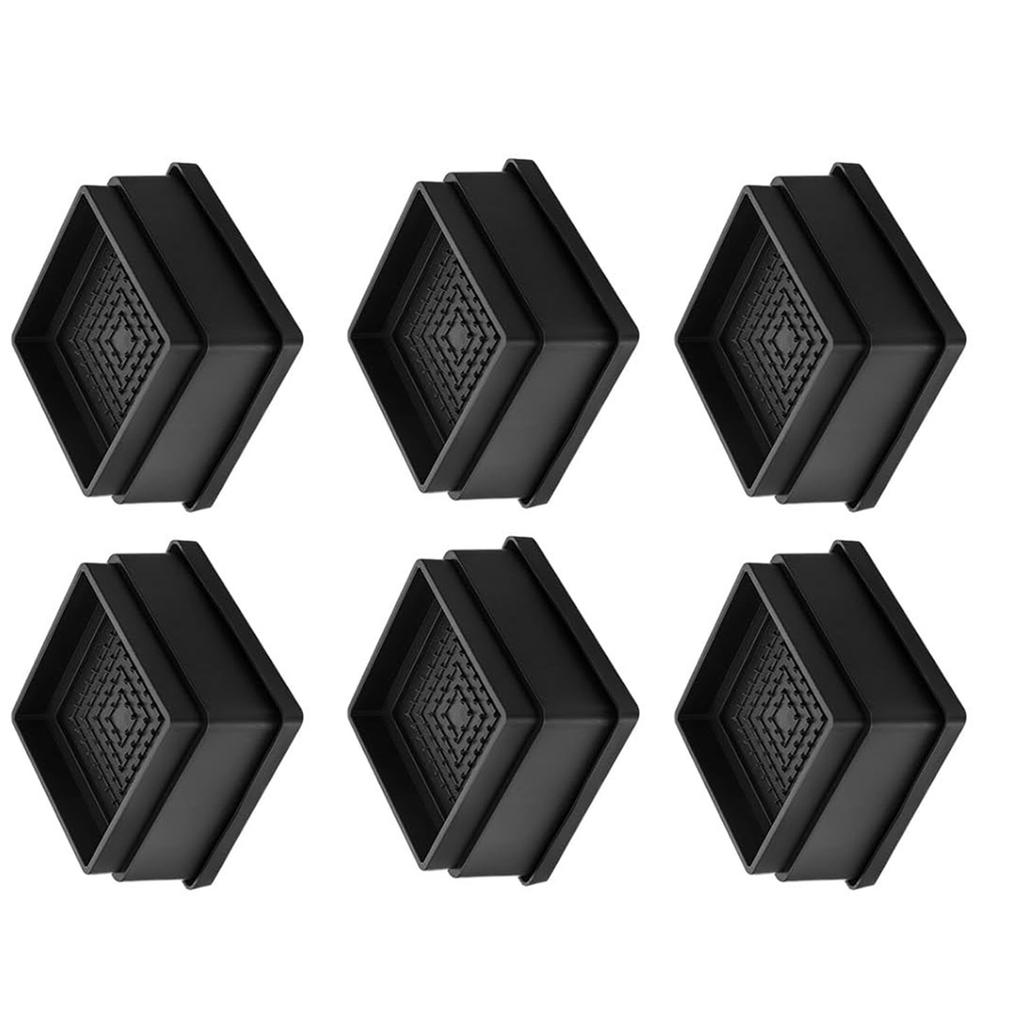 6 Bucăți Înălțătoare Reglabile pentru Mobilier de Pat, Rezistente, Înălțătoare pentru Pat cu Pad de Cauciuc pentru Canapea, Birou, Sofă, Măsuță de Cafea, Durabile