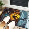 Dinosaur Moonlit Adventure Office Rug Chair Mat, Game Carpet, Suitable for Front Door, Bedroom, Living Room, Desk, Holiday Gift