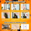 1PACK Halloween pumpkin glass sticker, exquisite holiday party decoration arrangement candy pumpkin lamp black cat window sticker