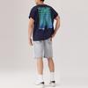Levis Comfortable Loose Letter Print Casual Round Neck Short Sleeve T-Shirt Men T-Shirts Navy-Blue 002XG-0001