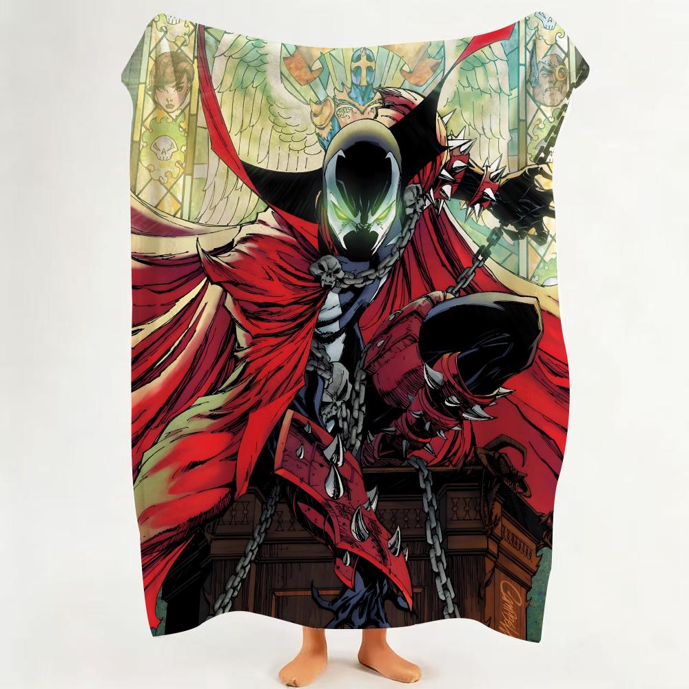 Comic S Spawn Throw Flannel Throw Blanket Suitable for Sofa,Living Room,Bedroom