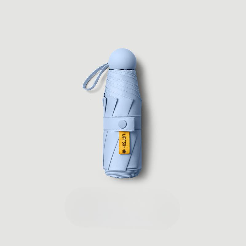 

Компактный складной мини-зонт от солнца – защита от ультрафиолета, легкий и портативный, двойное использование от солнца и дождя