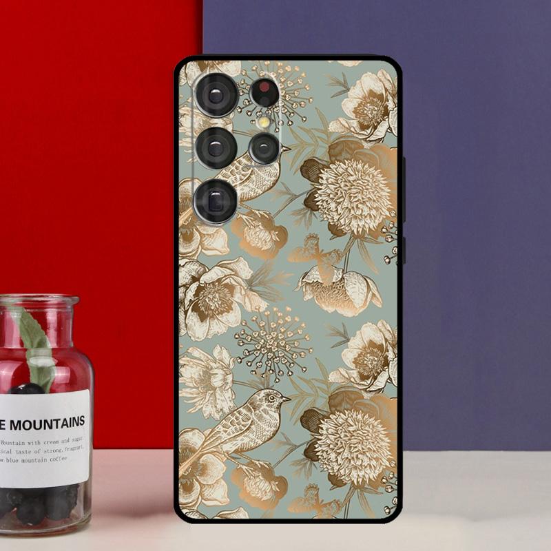 

Чехол Funda Птицы сада для Samsung Galaxy S25 Ultra S9 S10 S20 S21 FE S22 S23 Plus S24 Ultra Galaxy S21Ultra