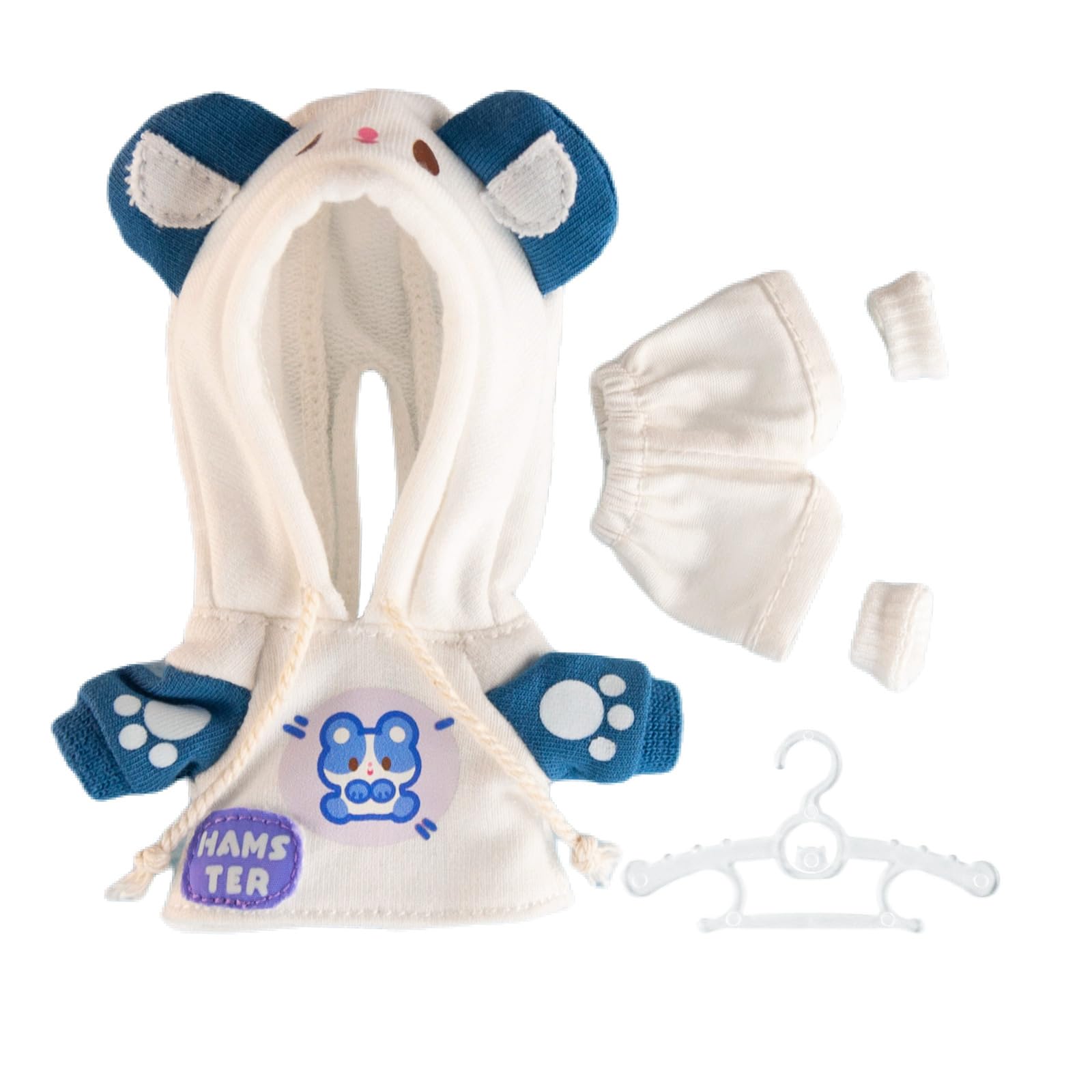 

YMY Ob11 Кукольный Масштаб Милый Животный Стиль Кукольный Комплект Одежды Кукольный День Рождения 1/12 синий