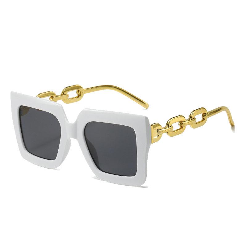 Large Frame Women'S Sunglasses Personalized Chain Glasses Sunglasses Advanced Sense