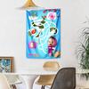 Masha Bear Wall Decor Tapestry Art For Pet Memorial Birthdaywedding Party Backdrop Family Gift
