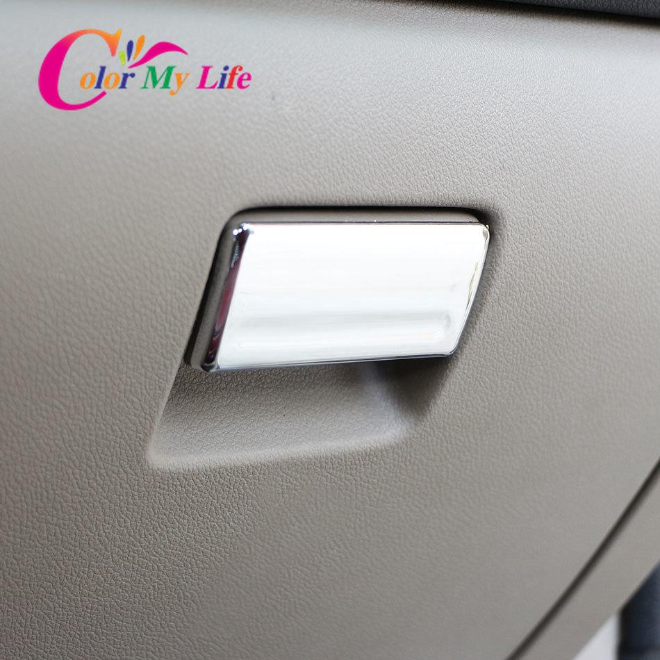Color My Life Car Glove Box Handle Cover Storage Bag Sequins Glovebox Trim Sticker for Ford Focus 2 MK2 2005 - 2011