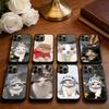 Funny Cute Cat  Phone Case For iPhone 14,16,15,13,17,12,Plus,Pro,Max Magnetic For Magsafe Frosted Cover