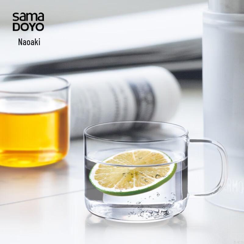 Shangming Heat-Resistant Glass Tea Cup with Handle, 150ml