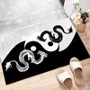Crystal Velvet Yin Yang Tai Chi Dragon Printed Area Rug Carpet for Bedroom, Living Room, Home Office Decor, Rugs Mat, Fashion Mat Rug for Be