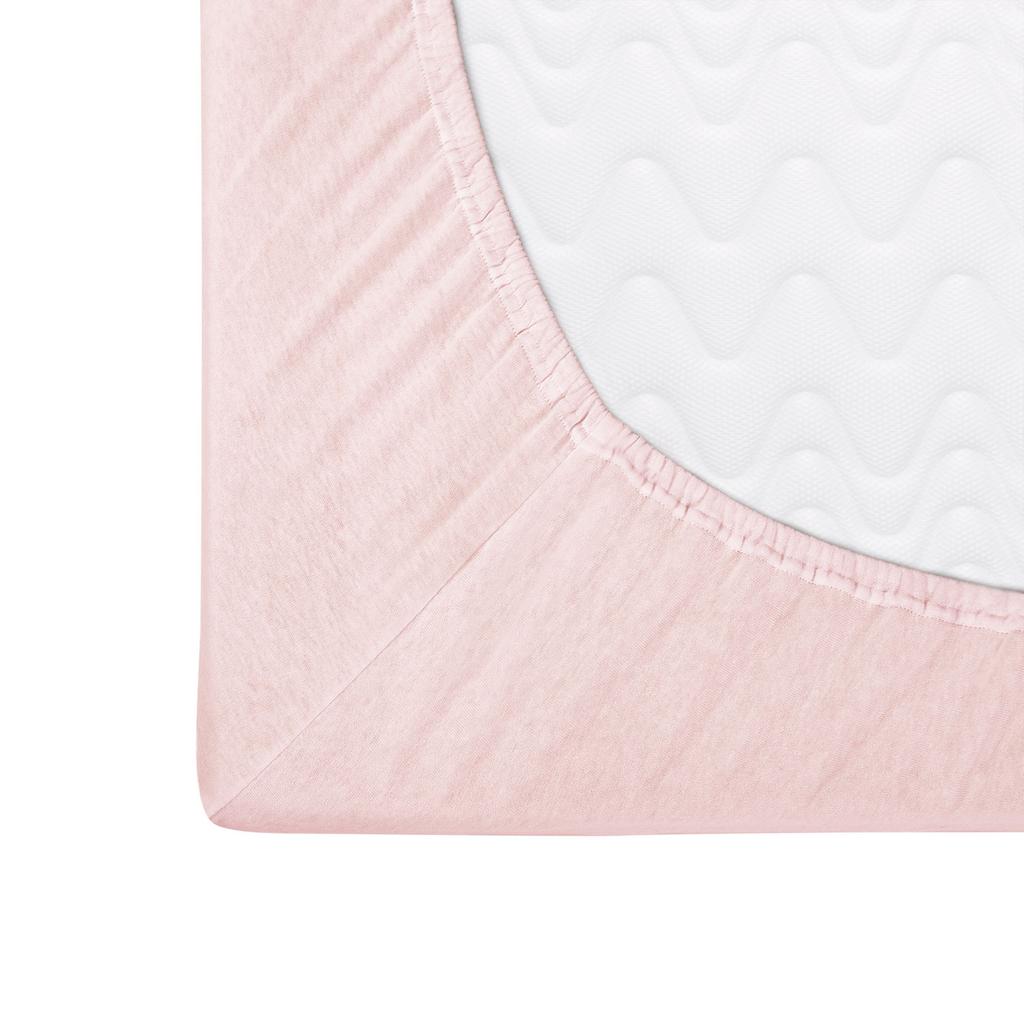 Cotton Fitted Sheet 60x120 Jersey 100% COTTON Powder Pink