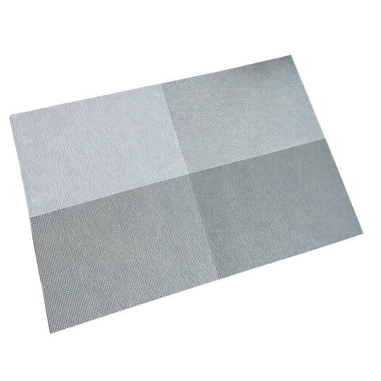 PVC Placemats Waterproof Heat Resistant Non-Slip Dining Table Mats белый/серый
