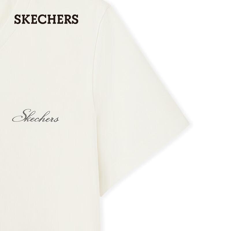 Skechers Women's Knitted Short-Sleeve T-Shirt