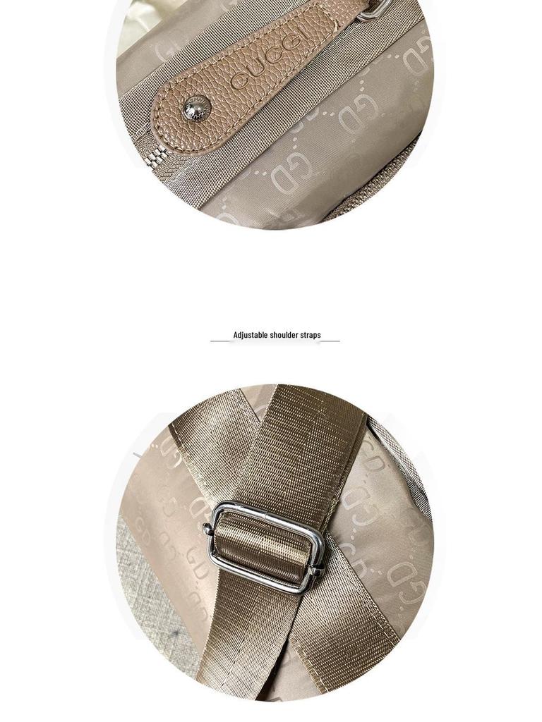 Wodoodporna damska torba typu cylindryczna z nylonu na ramię z 2023 r.