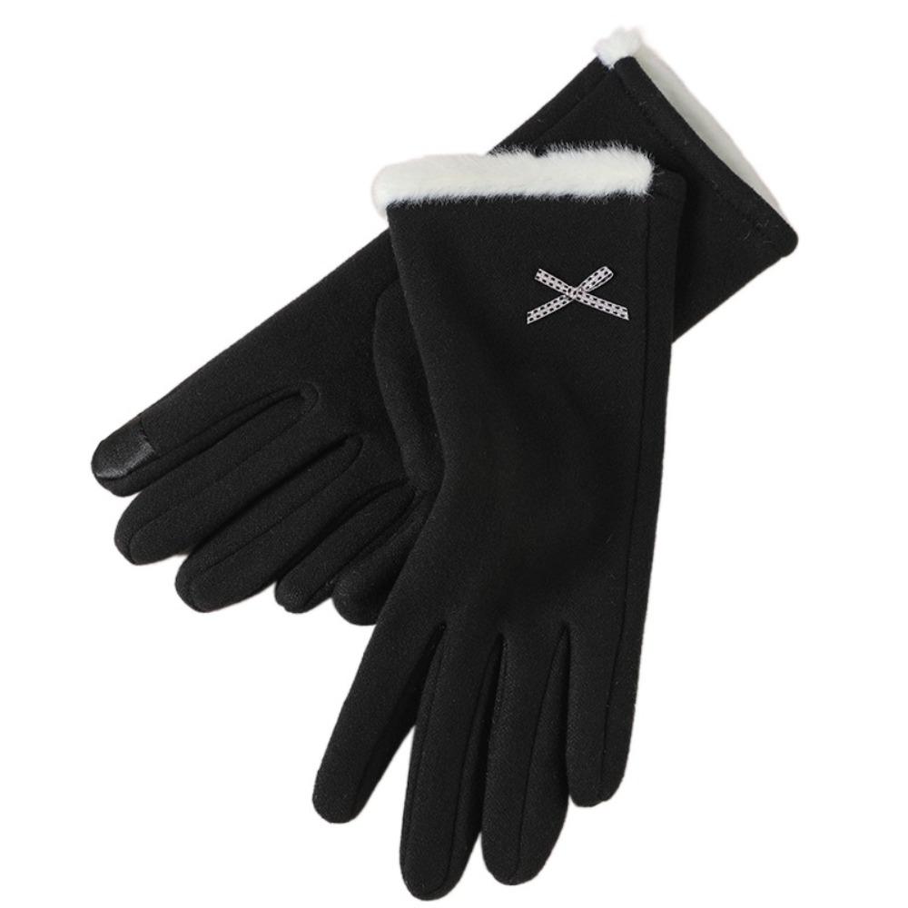 Thicken Warm Gloves with Warm Lining Ski Gloves Full Fingered Gloves For Outdoor Sport Running