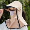 Women Outdoor Sun Hat Solid Color Baseball Cap Curved Brim UV Protection Modifying Hat Summer Accessory