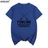 Fencing Make New Friends Tshirt Cotton Unisex T Shirt New Tee Tshirt Unisexs