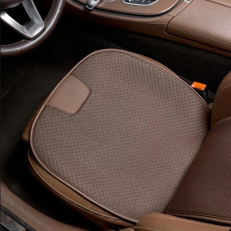 Summer Car Seat Cover Breathable Cool Ice Silk Front Anti-slip Seat Cushion Protector Mat Four Seasons Universal Seat Protector