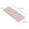 Brush Holder For Nail Multi-purpose Double Form Holder 10-Compartment With Color Palette Nails Art Tools Holder Storage Rack