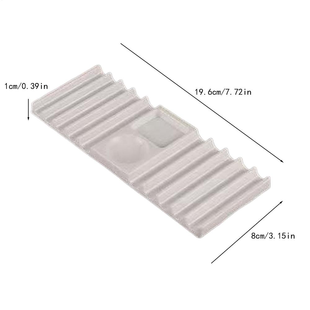 Brush Holder For Nail Multi-purpose Double Form Holder 10-Compartment With Color Palette Nails Art Tools Holder Storage Rack