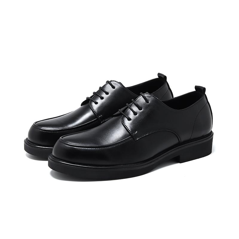 Fashion 2025 New Lace-Up Oxfords Shoes Leather Men Wedding Dress Shoes Casual Male Breathable Business Flats All-match Mens Walking Shoe