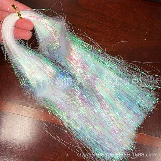 Dazzling Laser Silk Christmas Tree Decoration: Colorful Strips to Enhance Festive Atmosphere