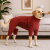 Windproof Winter Pet Jumpsuit High Collar Dog Soothing Clothes Dog Calming Wrap  Cold Weather