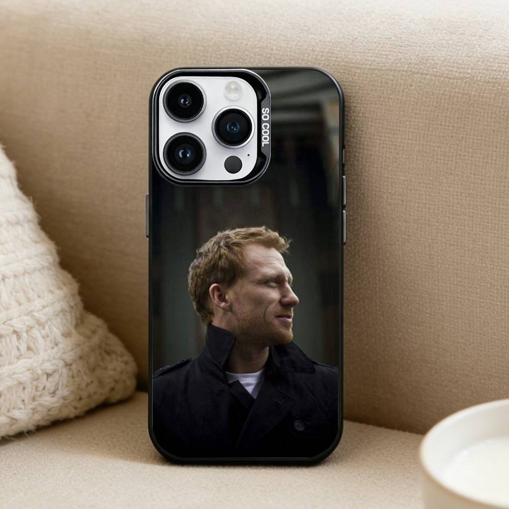 K-Kevin M-McKidd Phone Case For iPhone17, 16,15,14,13,12 Pro Max Black Candy Matte Shockproof Cover