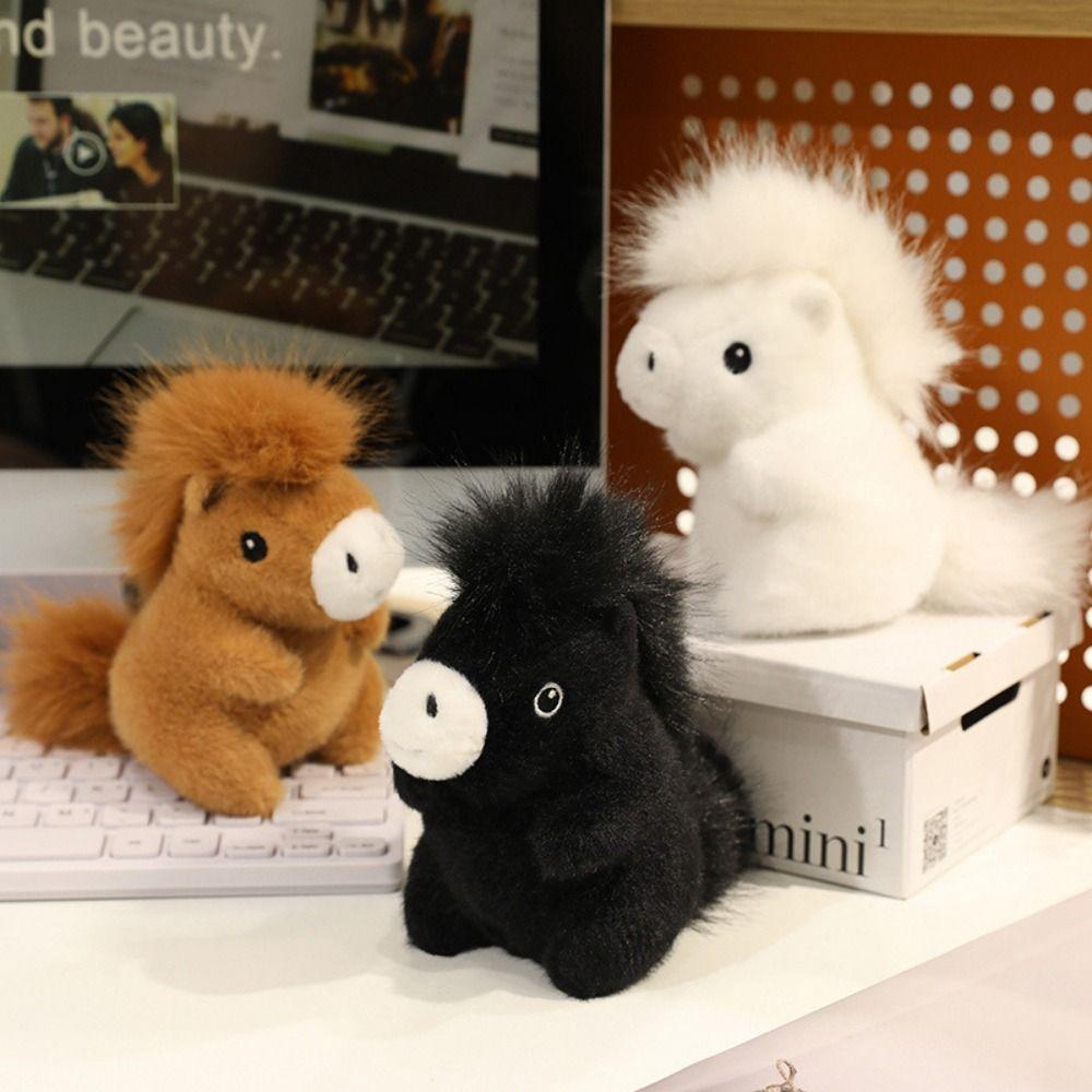 Plush Simulation Horse Plush Toys Simulation Horse Horned Sheep Plush Doll  Children Toys